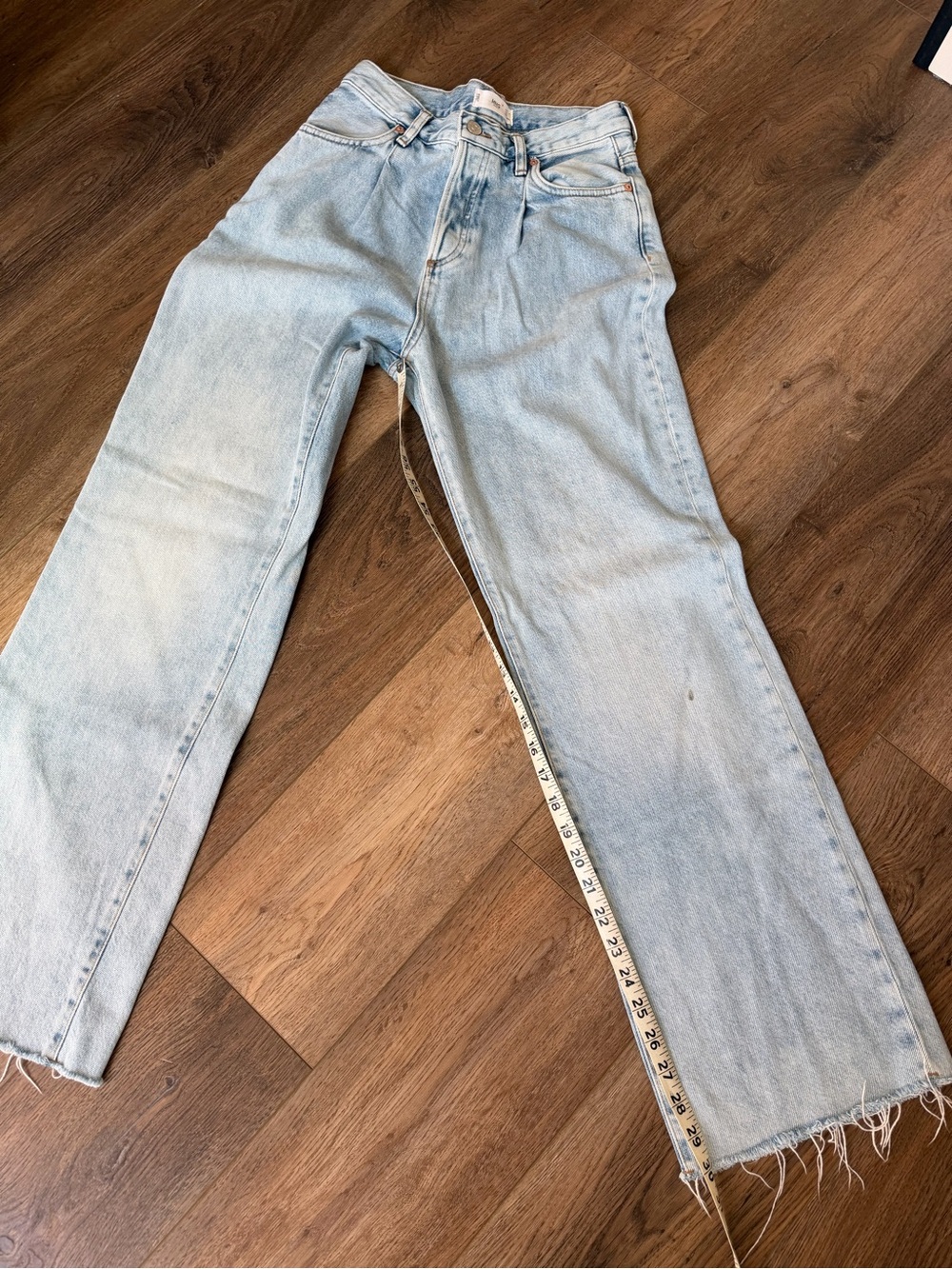 Mango Light Blue Women's Straight-Leg Jeans
